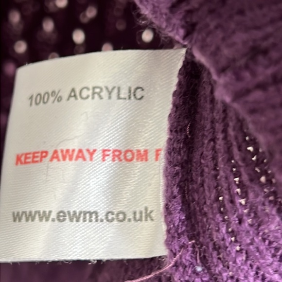 ISLE ESSENTIALS. WOMENS SWEATER. PURPLE. SIZE M (14 - 16) - Picture 4 of 5